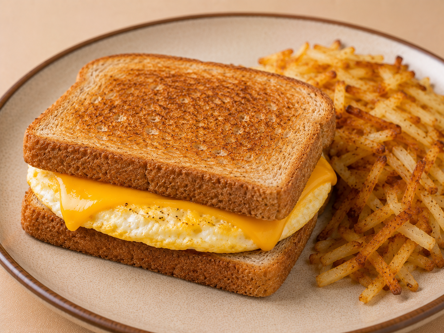 Breakfast Sandwich on Wheat