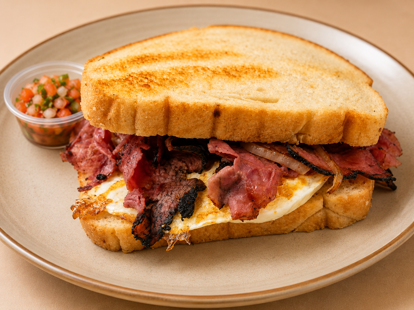 Pastrami Breakfast Sandwich