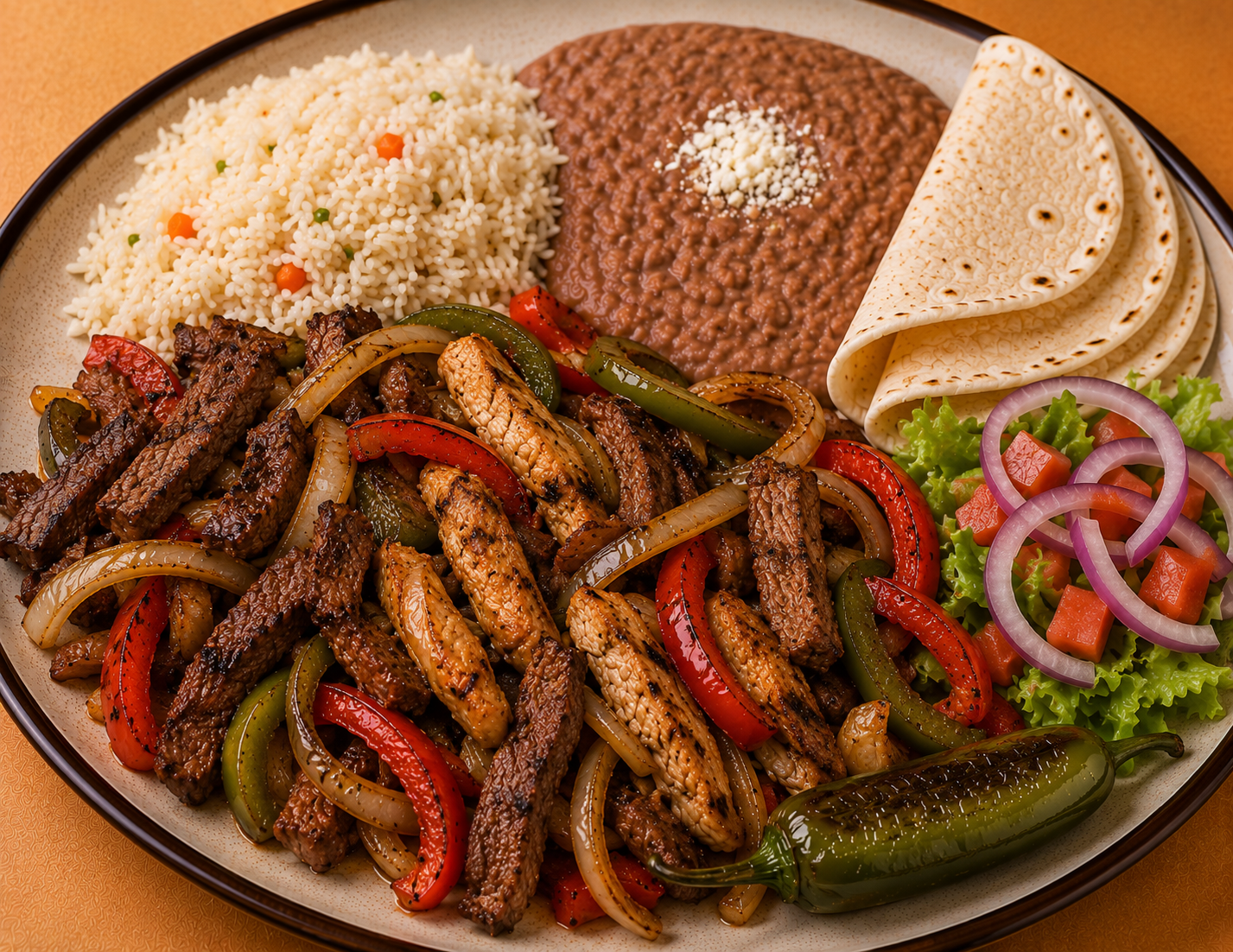 Mixed Fajitas Plate