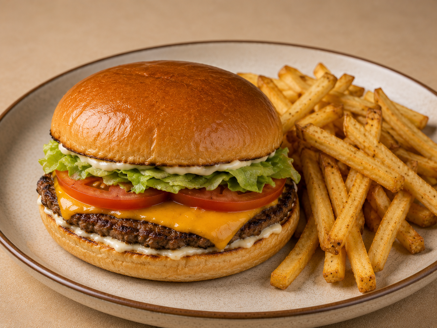 Traditional Cheese Burger